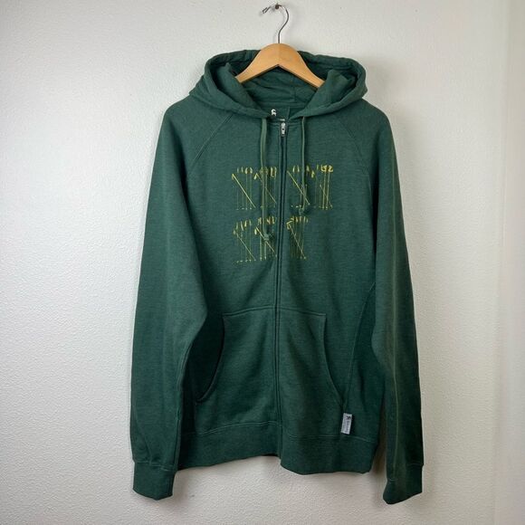 Backcountry 'Fencing' Full Zip Hoodie,
Green&Yellow Medium - Picture 2 of 10